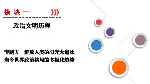 专题5 解放人类的阳光大道及当今世界政治格局的多极化趋势 人民版高考历史总复习 专题复习PPT课件