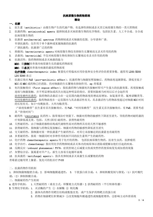 病原微生物药理学讲解2023年