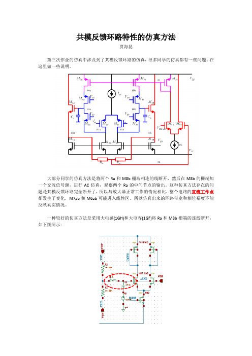 共模环路特性仿真