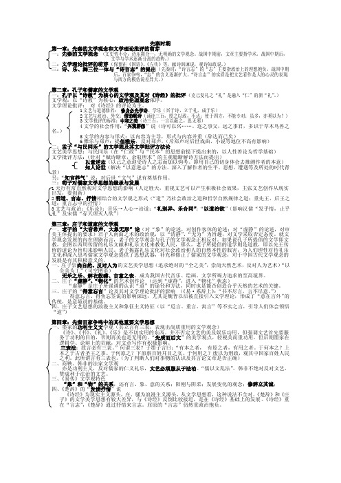 笔记整理(张少康《中国文学理论批评史》笔记——应付考研考博)