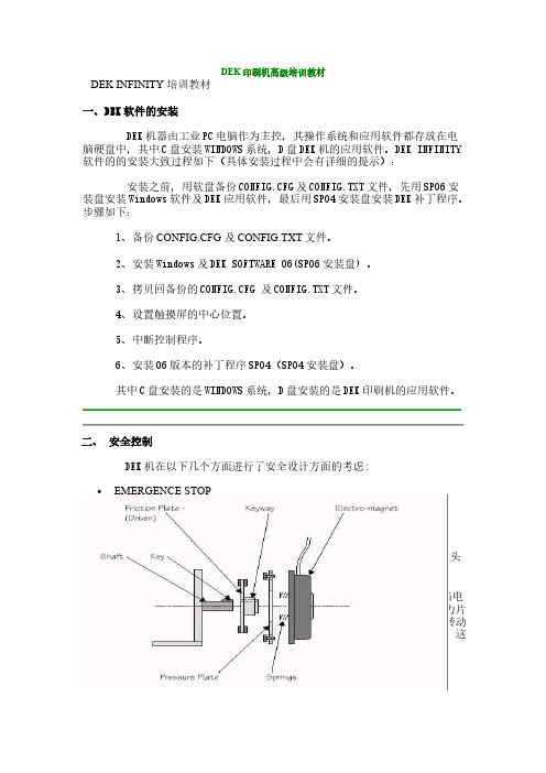 DEK印刷机高级培训教材