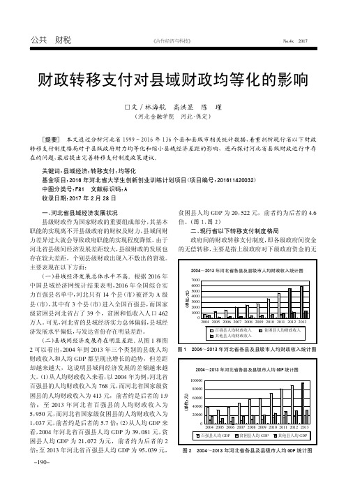 财政转移支付对县域财政均等化的影响