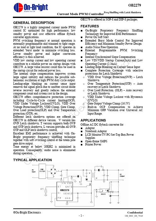OB2279 DataSheet