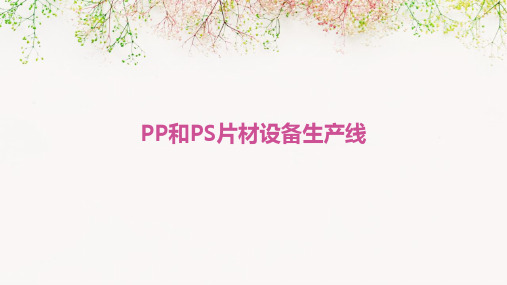 PP和PS片材设备生产线