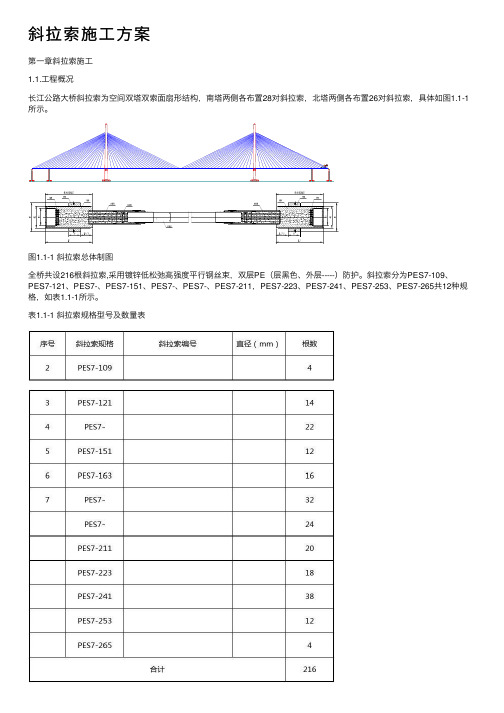 斜拉索施工方案