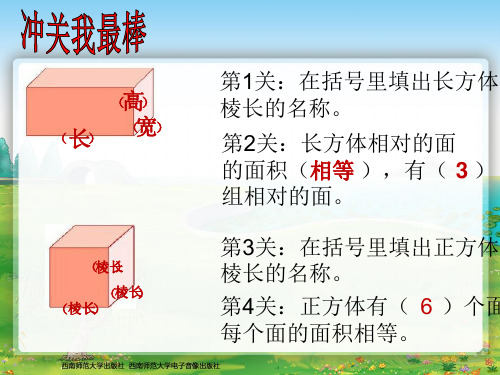 五年级下册数学课件长方体、正方体的表面积西师大版12张PPT