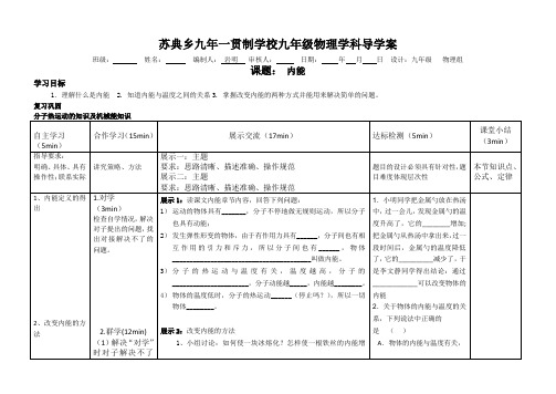 第十三章第二节 内能