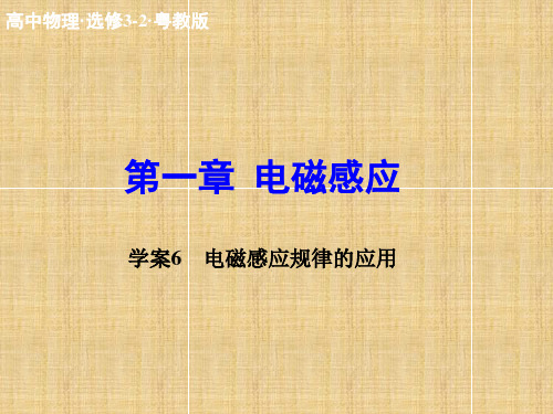 2018年学习电磁感应规律的应用课件PPT(1)