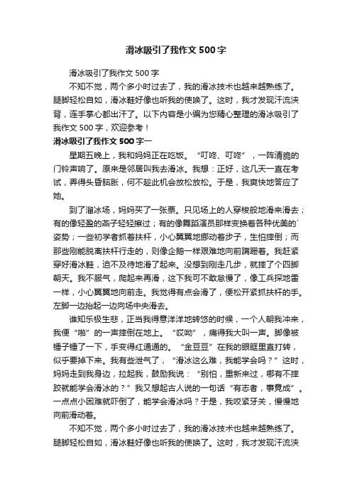 滑冰吸引了我作文500字