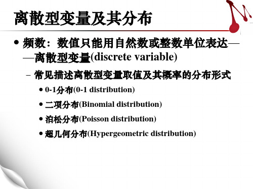 二项分布和Poisson分布及其应用