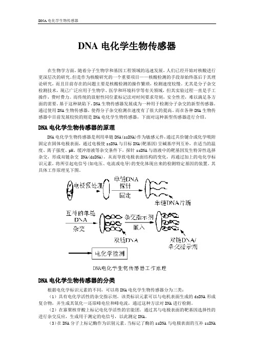 DNA电化学生物传感器总结