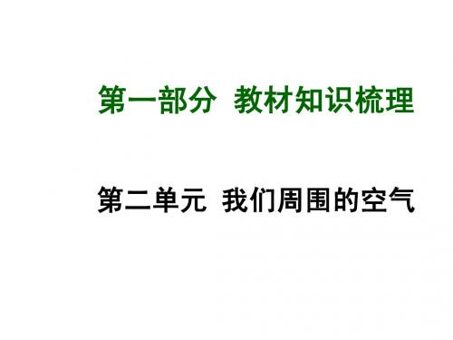 (人教版)中考化学教材梳理课件【第2单元】我们周围的空气(94页)