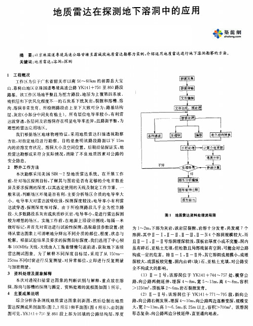 地质雷达在探测地下溶洞中的应用_pdf