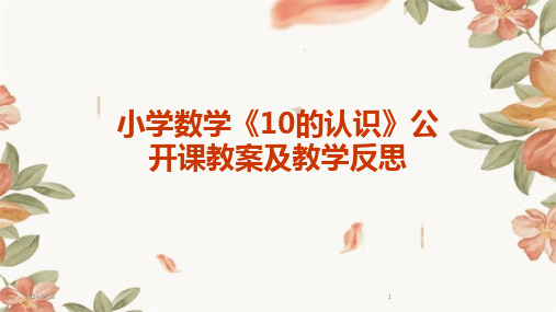 (2024年)小学数学《10的认识》公开课教案及教学反思