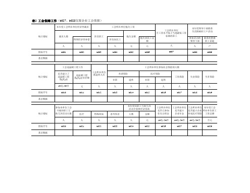 工会年报表基层报表