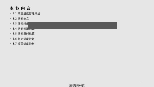 项目进度管理PPT课件