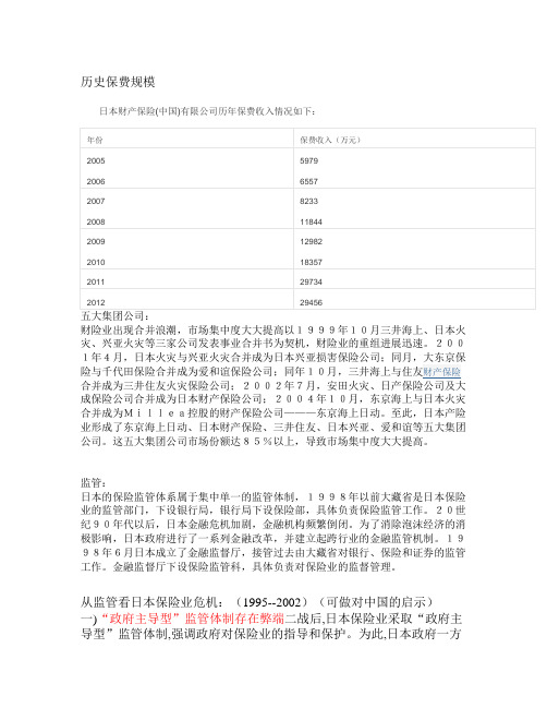 日本车险资料