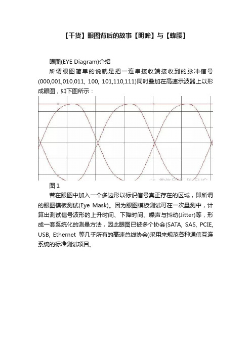 【干货】眼图背后的故事【明眸】与【蜂腰】