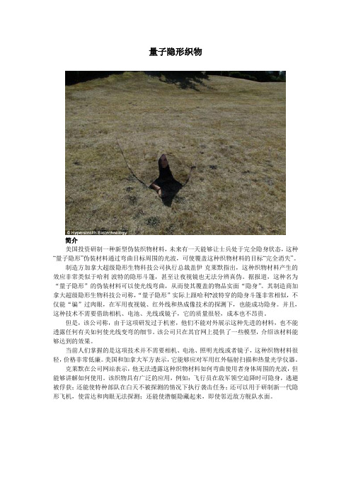 量子隐形织物
