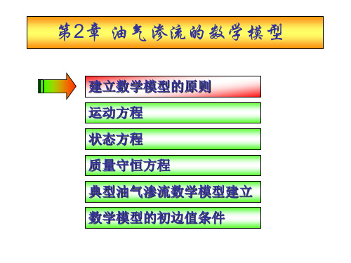 第2章 油气渗流的数学模型