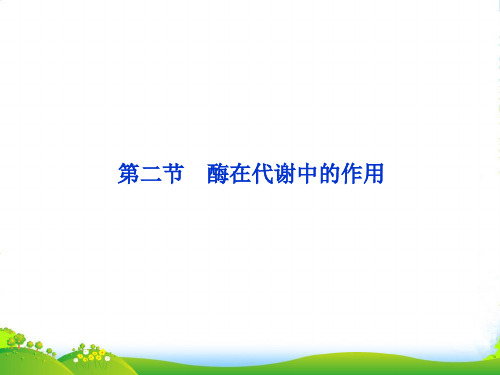 【优化方案】高中生物 第三单元 第二章 第二节酶在代谢中的作用课件 中图必修1