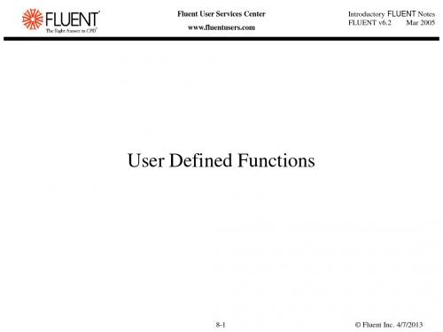 Fluent-v6.2-lect-08-udfs