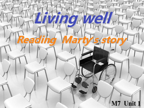 人教版高二英语选修7 Unit1  Living well   Reading