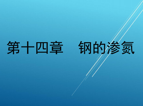 热处理原理与工艺第十四章 钢 的 渗 氮