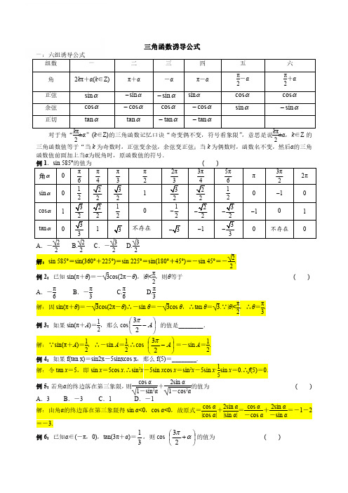 【高中数学】秒杀秘诀MS02三角函数诱导公式