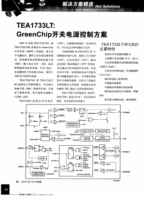 TEA1733LT：GreenChip开关电源控制方案