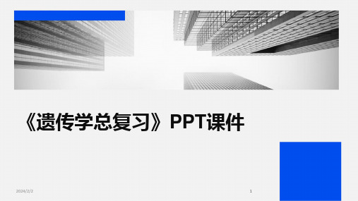 2024版年度《遗传学总复习》PPT课件