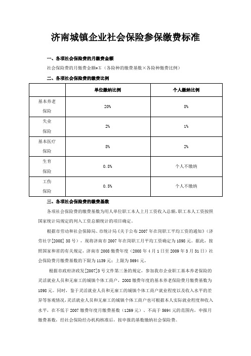 济南社保办事指南