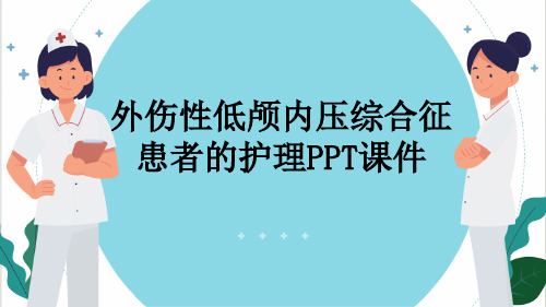 外伤性低颅内压综合征患者的护理PPT课件