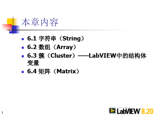 第6 字符串数组簇和矩阵