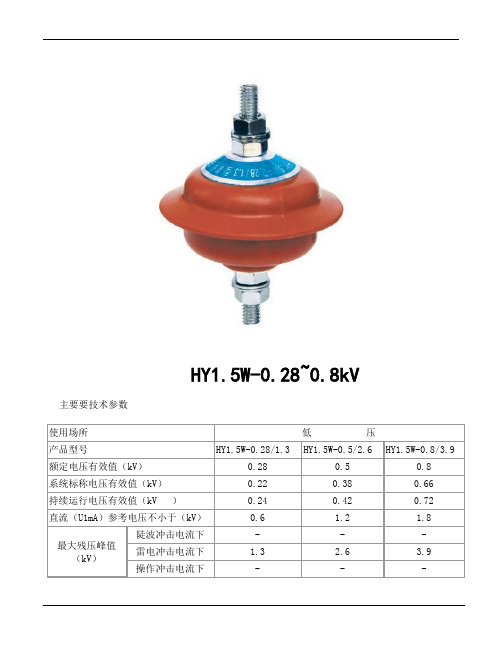 避雷器使用说明书