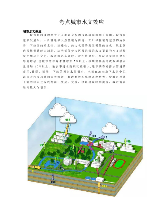 新高考地理城市水文效应