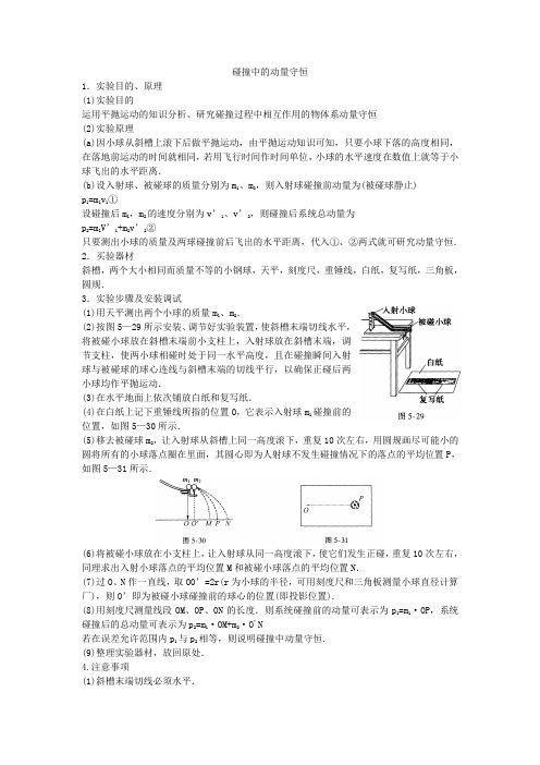 实验验证动量守恒定律