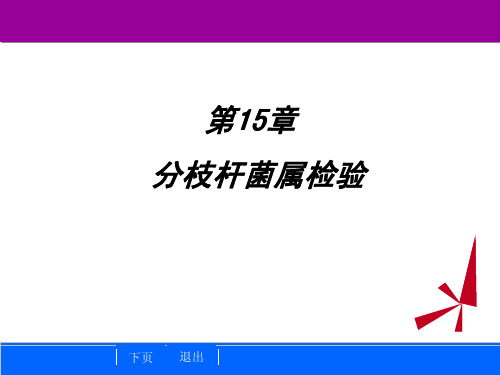 临床微生物学检验技术-第15 分枝杆菌检验