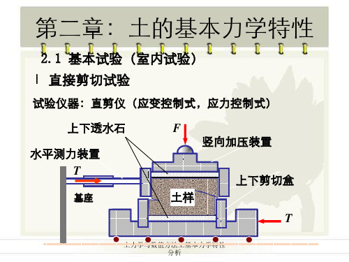 土力学与数值方法土基本力学特性分析