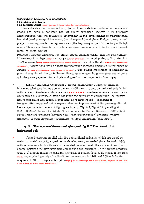 civil-engineering-(土木工程概论英文课件)CHAPTER-SIX-RAILWAY-