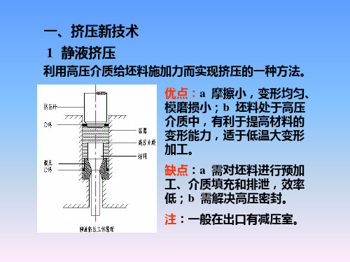 材料成型工艺学挤压与拉拔新技术