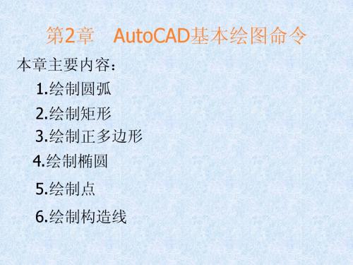 第2章   AutoCAD基本绘图命令