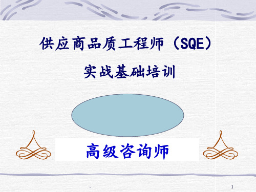 SQE-基础知识PPT课件