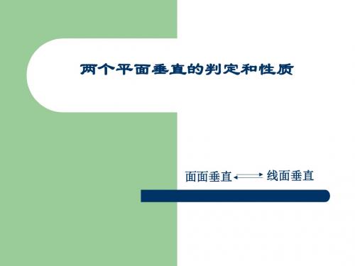 【数学课件】两个平面垂直的判定和性质