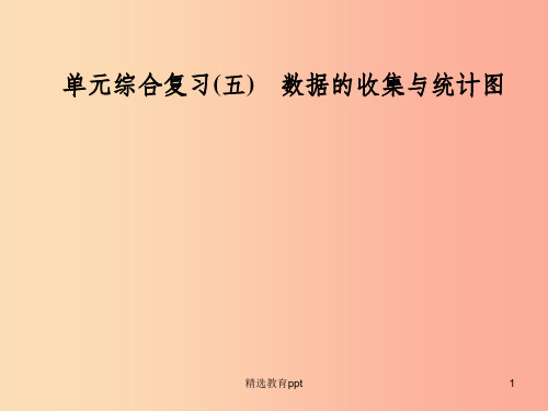 2019年秋七年级数学上册 单元综合复习(五)数据的收集与统计图课件(新版)湘教版