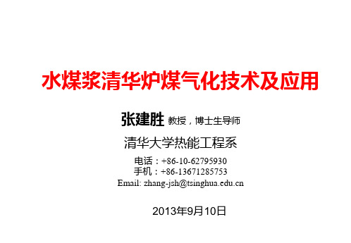 3-清华炉煤气化技术研究和应用及煤气化技术选择思考