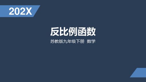 苏科版九年级数学下小专题复习：函数——反比例函数