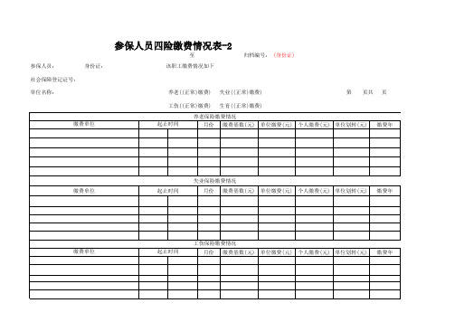 (附件五)参保职工四险缴费情况表-2