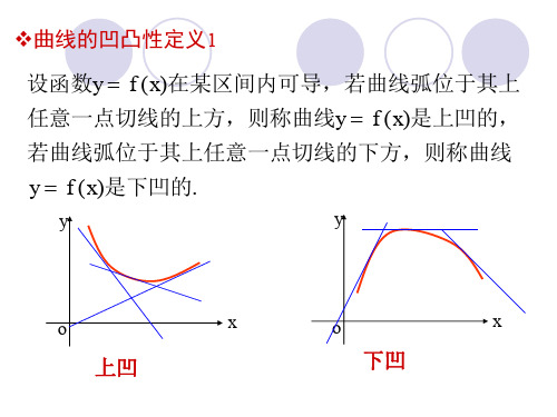 函数曲线的凹向与拐点