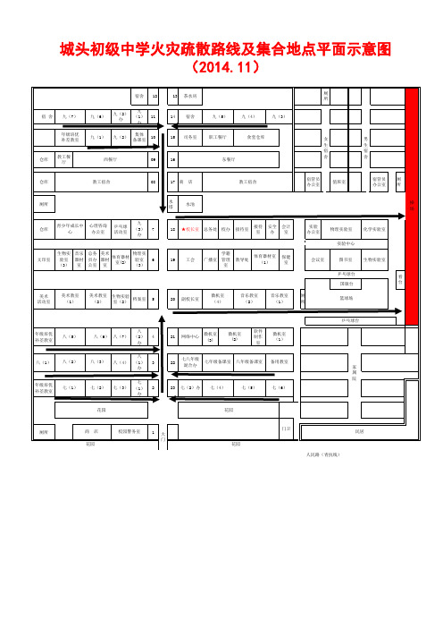 火灾疏散示意图2014.09